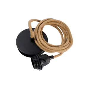 Passende Lampen Plafond - Natuurlijk Zwart - 1 Fitting