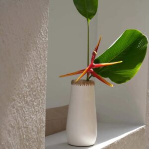 De Sneaky Vaas - Wit Naturel - L